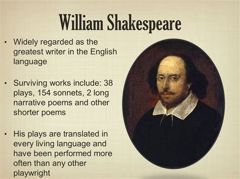 life of william shakespeare ppt